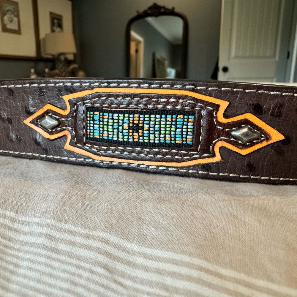Hooey Brown and Orange Men's Belt